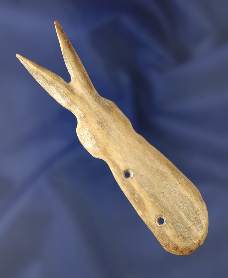Rare! 3 3/4" fishing lure or decoy that is nicely handcarved from bone.
