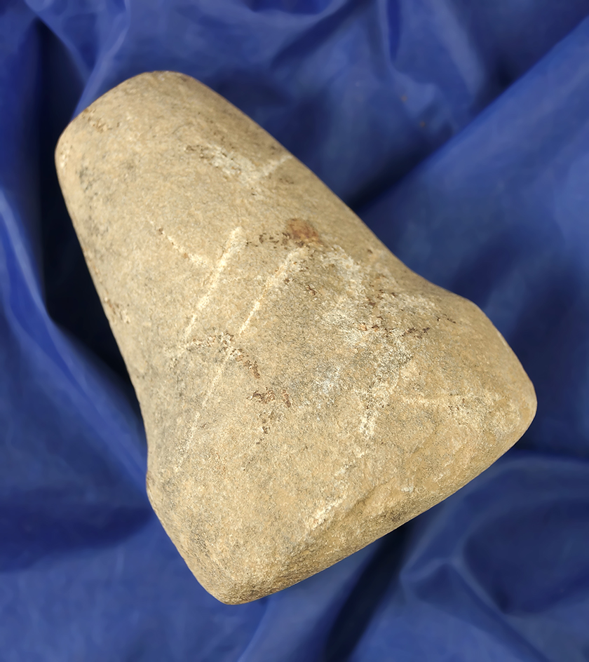 4 1/4" bell Pestle found in Christian Co.,  Kentucky. Ex. John Richardson collection.