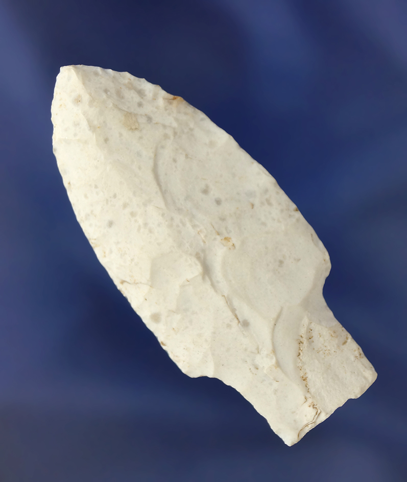 Well patinated and nicely flaked 2 1/2" Beacon Island point found in Morgan Co.,  Alabama.