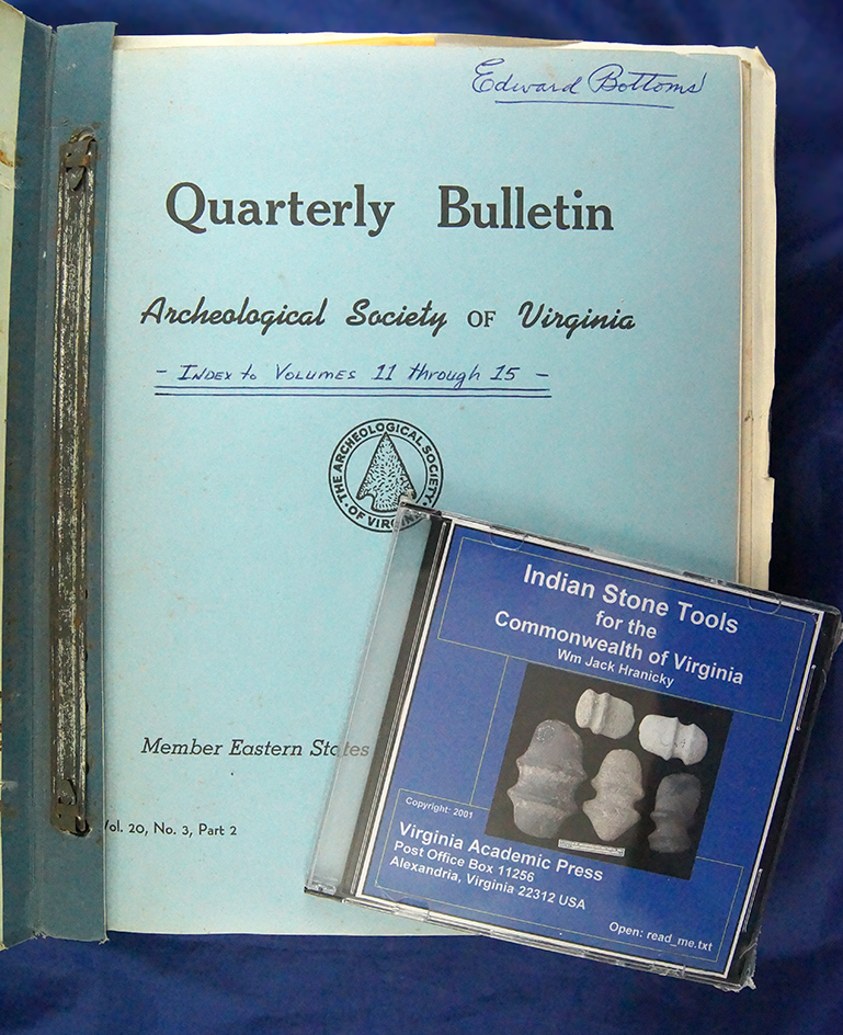 Quarterly Bulletins from the Archaeological Society of Virginia  March 1966-Sept. 1968.