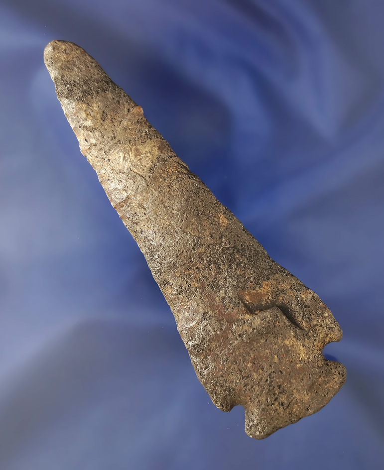 Large 4 1/2" Corner Notched Knife -  Central Florida. Dickey COA.