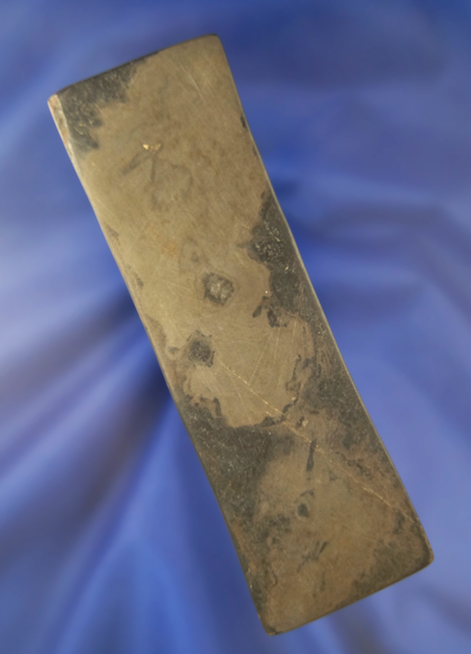 Well made and highly polished 5" undrilled Slate Gorget found in Ohio.