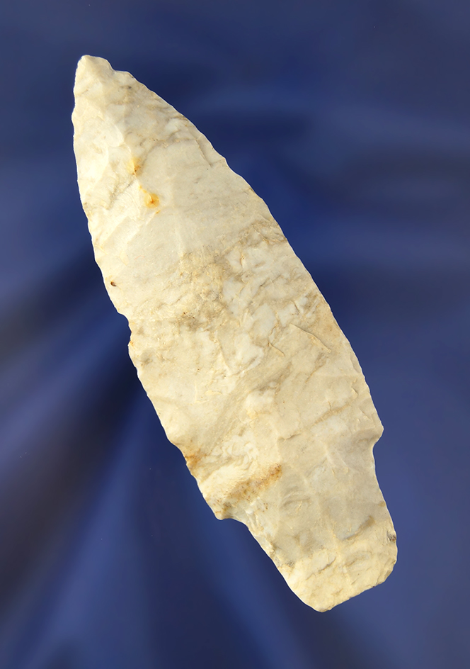 3 5/8" Coshocton Flint Adena found in Ohio.