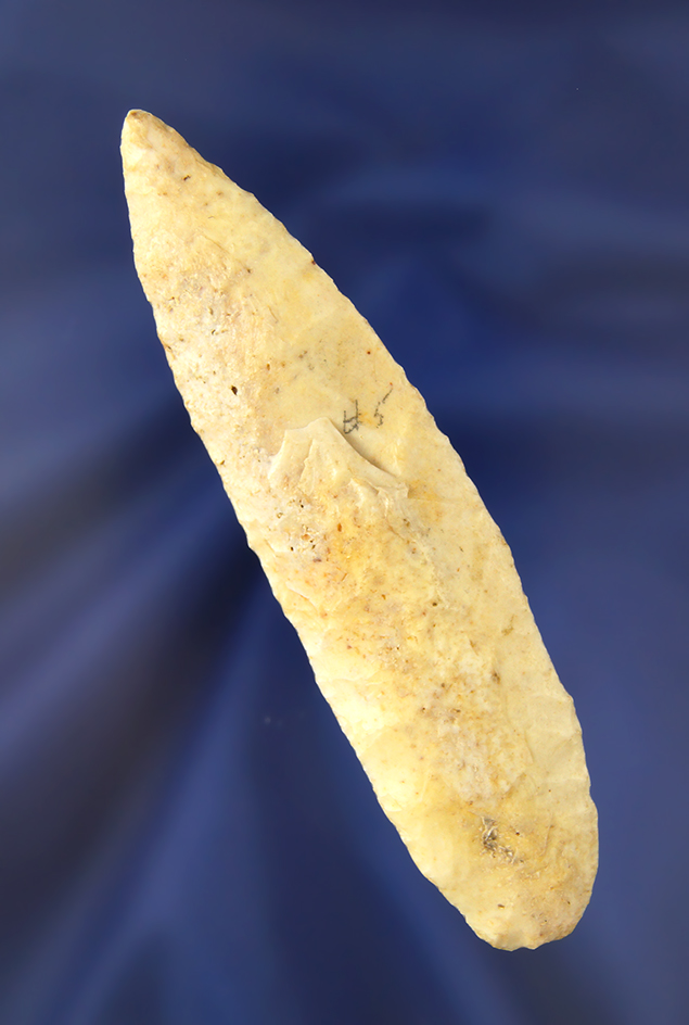 4 1/16" Lanceolate Knife found in Indiana.