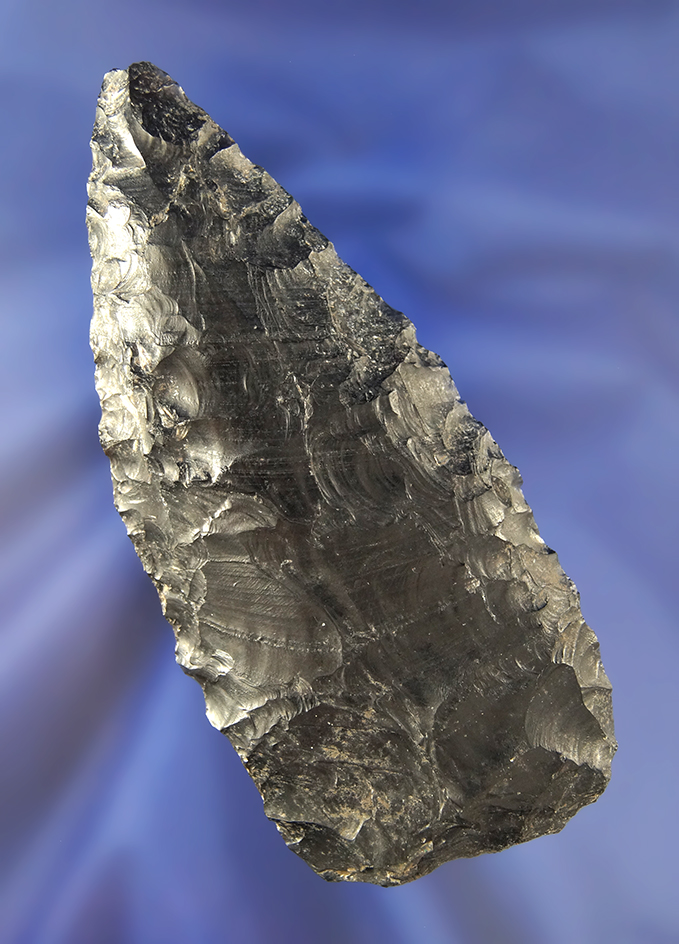 4 1/8" heavily patinated Obsidian Knife found in Klamath Co., Oregon.