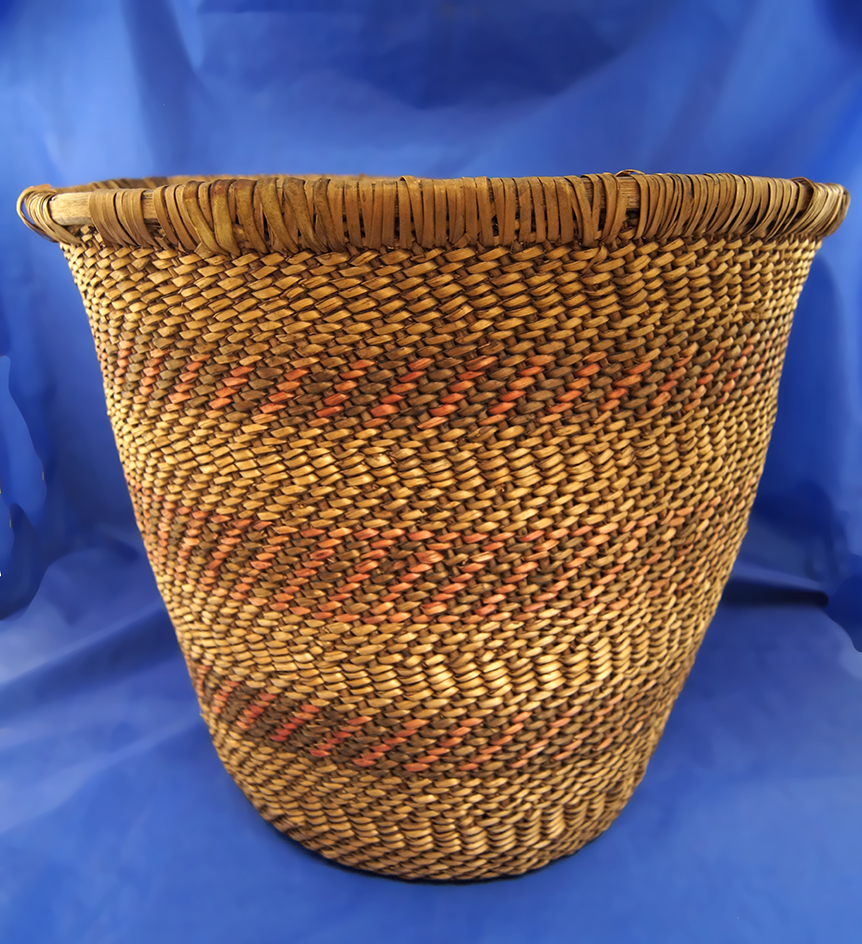 Large 12" Diameter Havasaupi Woven Basket.
