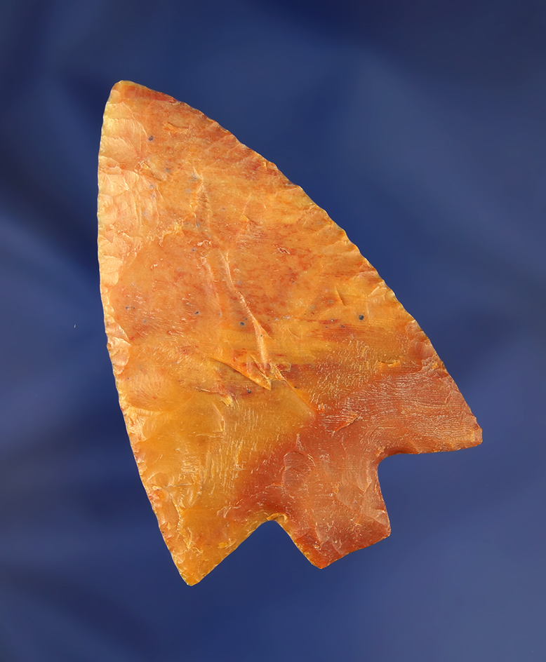 Beautifully flaked 3" Hillsborough found in Polk Co., Florida.