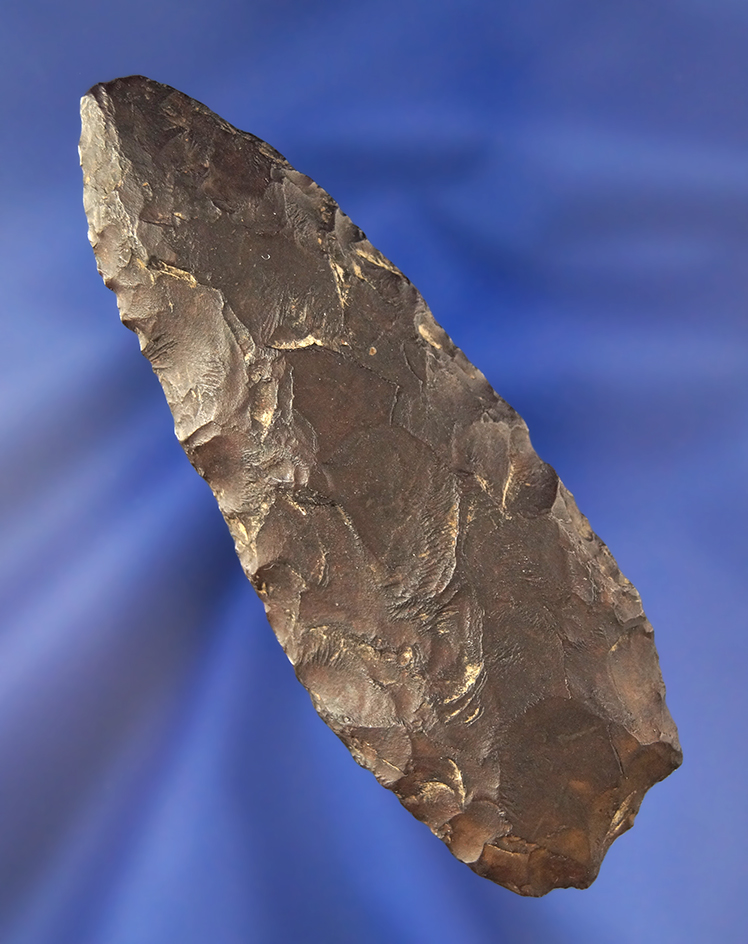 Rare! 3 5/8" Archaic Knife made from Hematite found in Ohio.