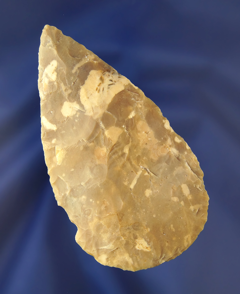 3 9/16" Flint Ridge Flint Adena Blade found in Franklin Co., Ohio.