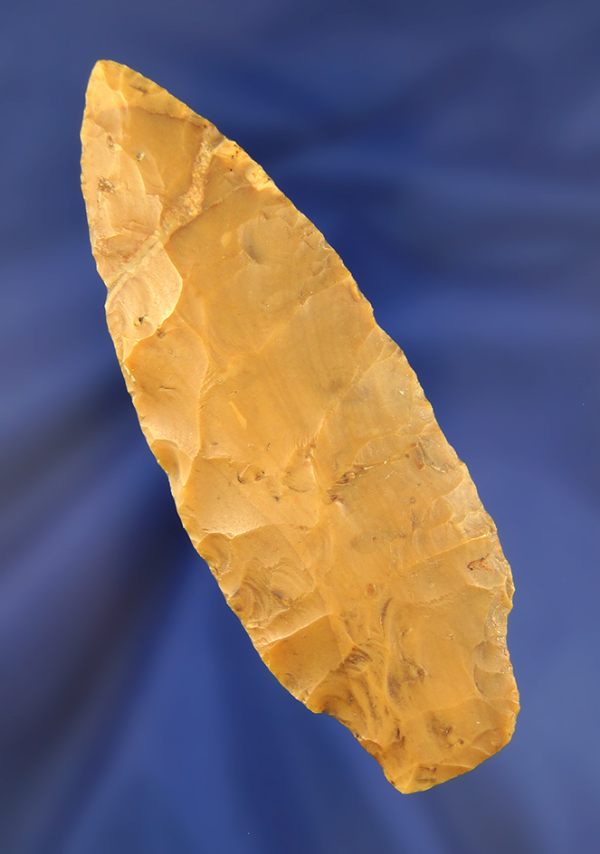 4 1/4" Carter Cave Flint Adena found near Greenville Ohio.