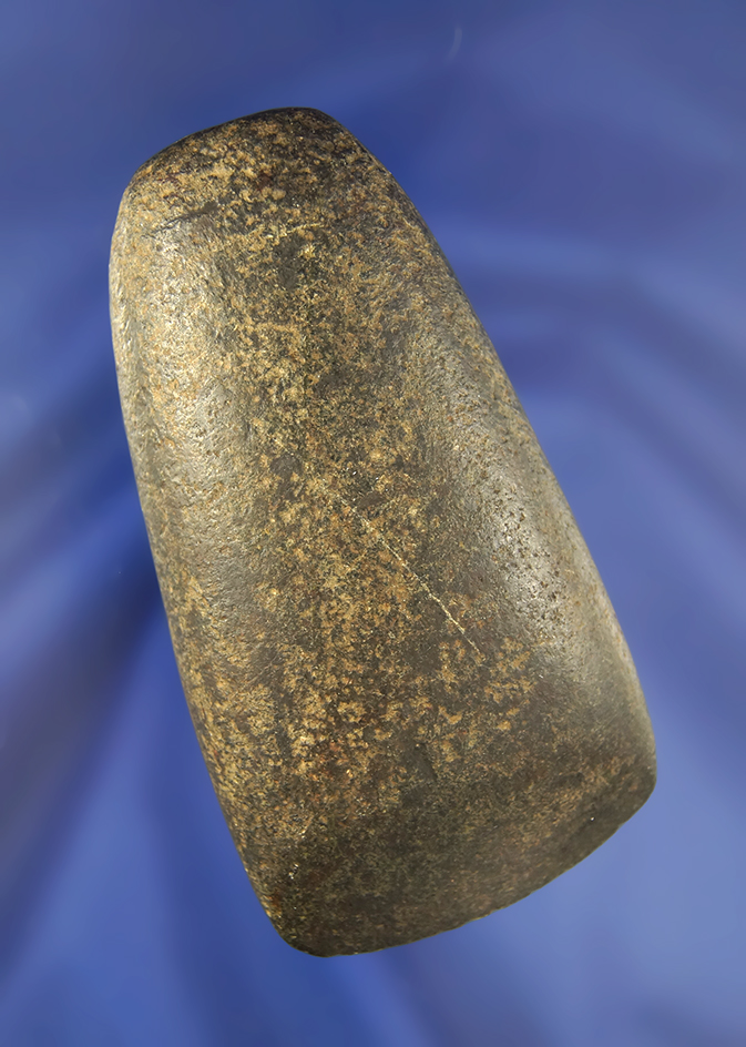 3 1/2" Nicely polished Celt found in Richland Co., Ohio. Ex. Elmer Grimm Collection.