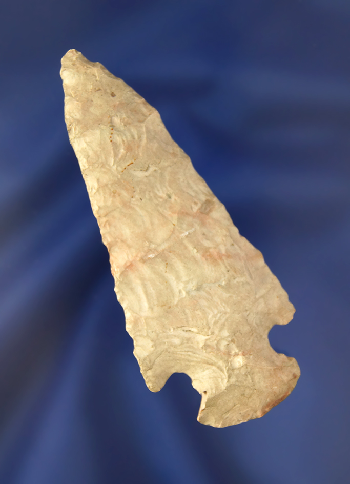 3 3/16" Hopewell found in Delaware Co., Ohio. Ex. Hooks, Wehrle, Hill collections.