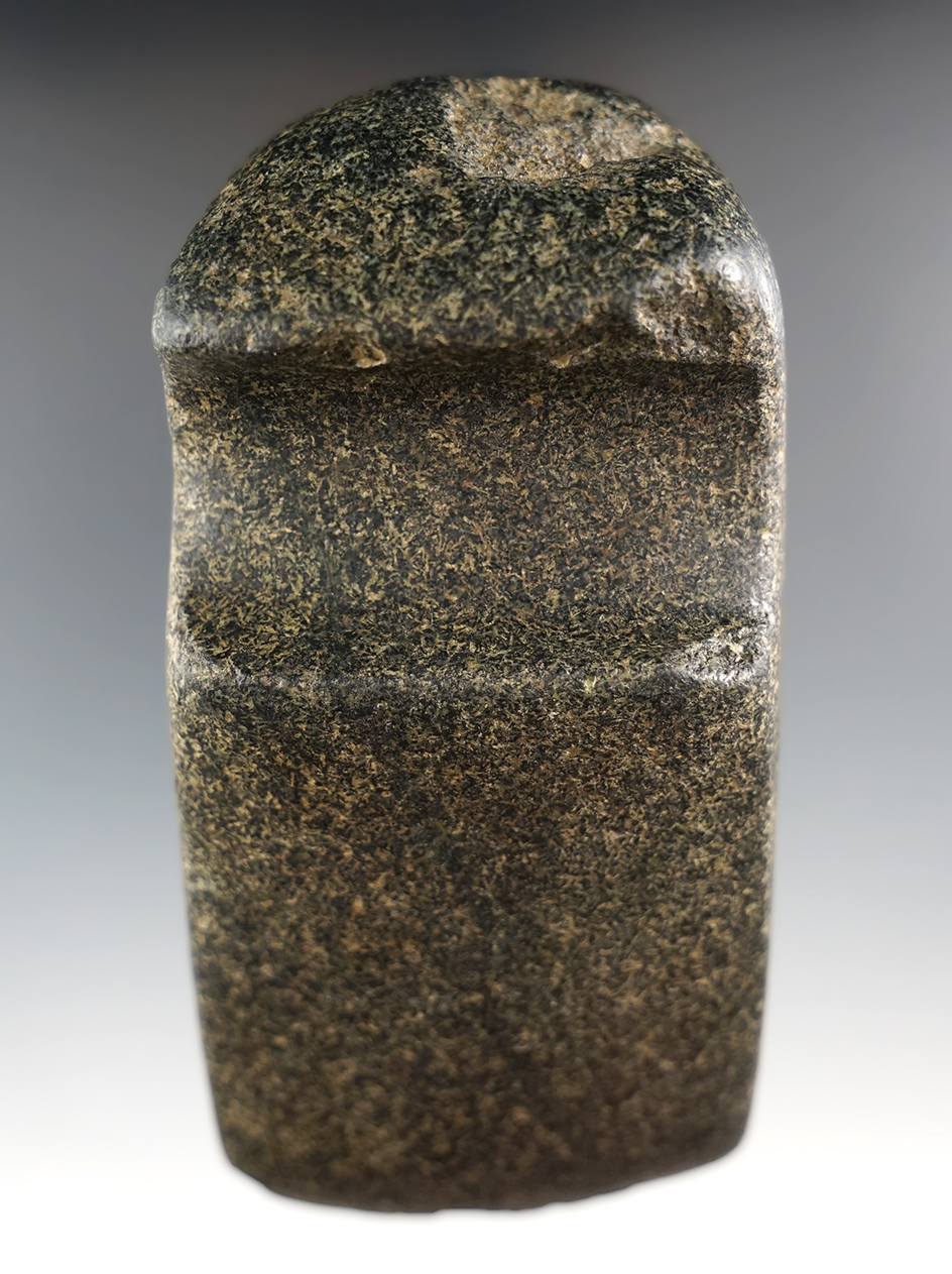 Rare! 4 5/8" Well defined Keokuk 1/2 Grooved Axe found in Scott Co., Iowa.