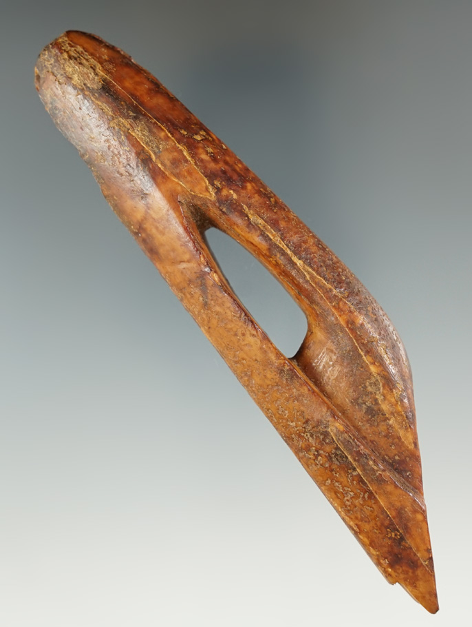 Large and nice! Ancient ivory Inuit harpoon toggle in excellent condition found in Alaska.