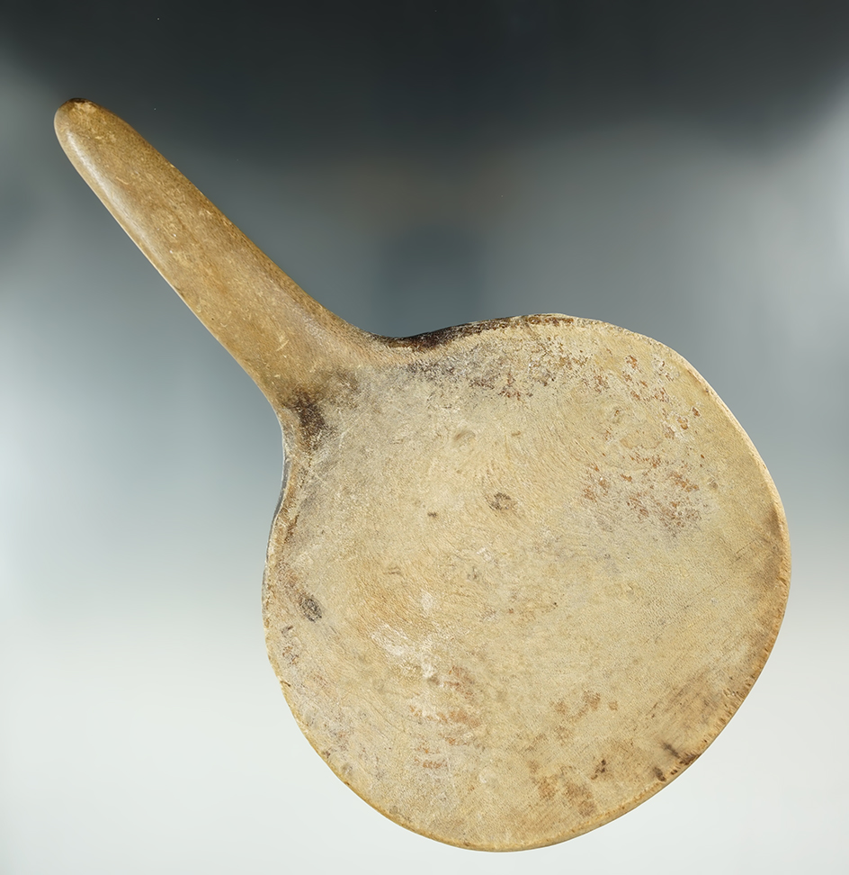 8 5/8" Iroquois wood ladle from New York.