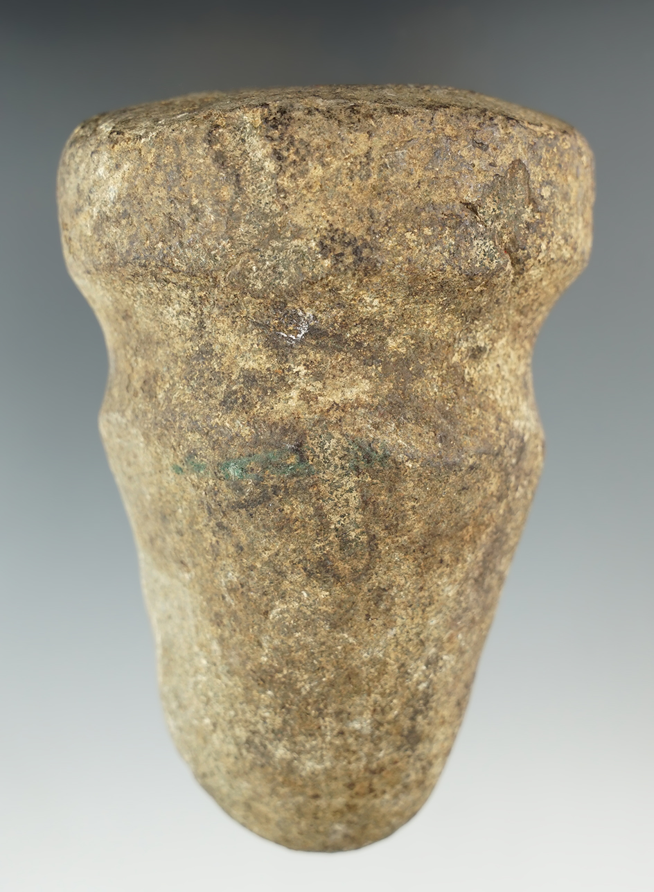 4 1/2" Full Grooved Archaic Axe found in Preble Co., Ohio.