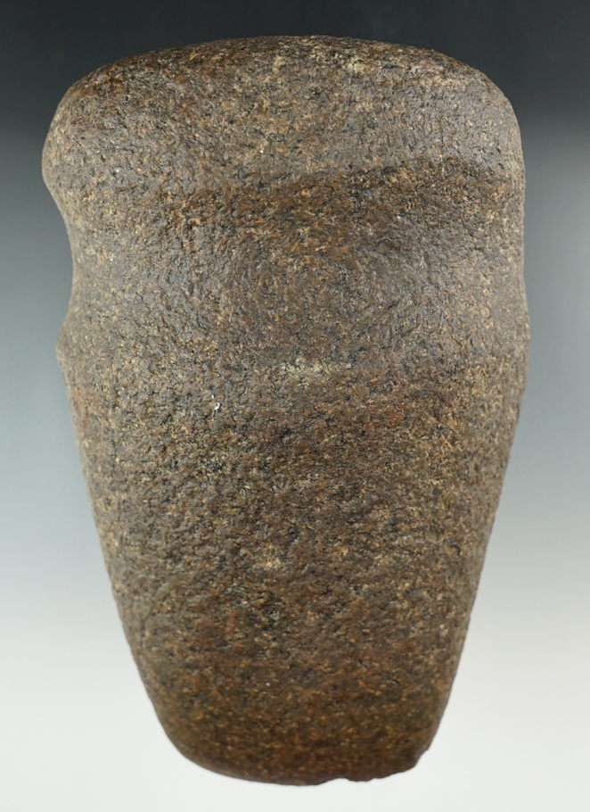 Large 7" long 3/4 Grooved Archaic Axe in very nice condition found in Ohio. Ex. Terry Elleman .