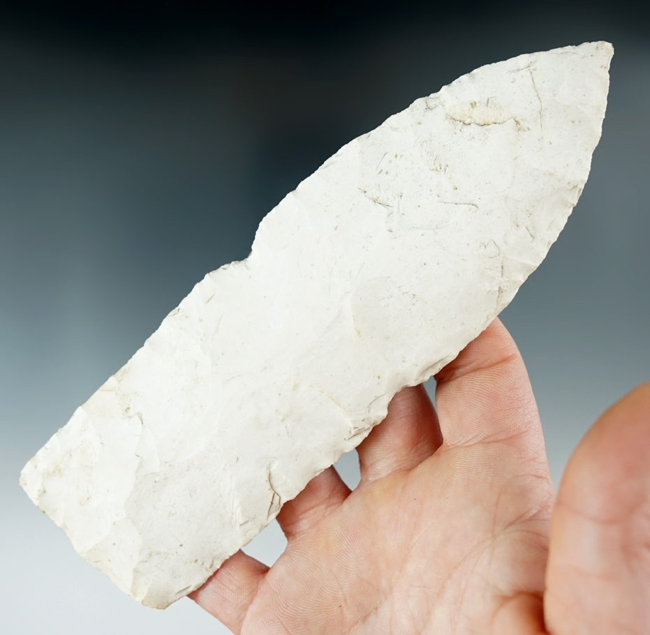 6 5/16" Wadlow Blade made from Burlington Chert. Found in Ripley Co., Missouri.