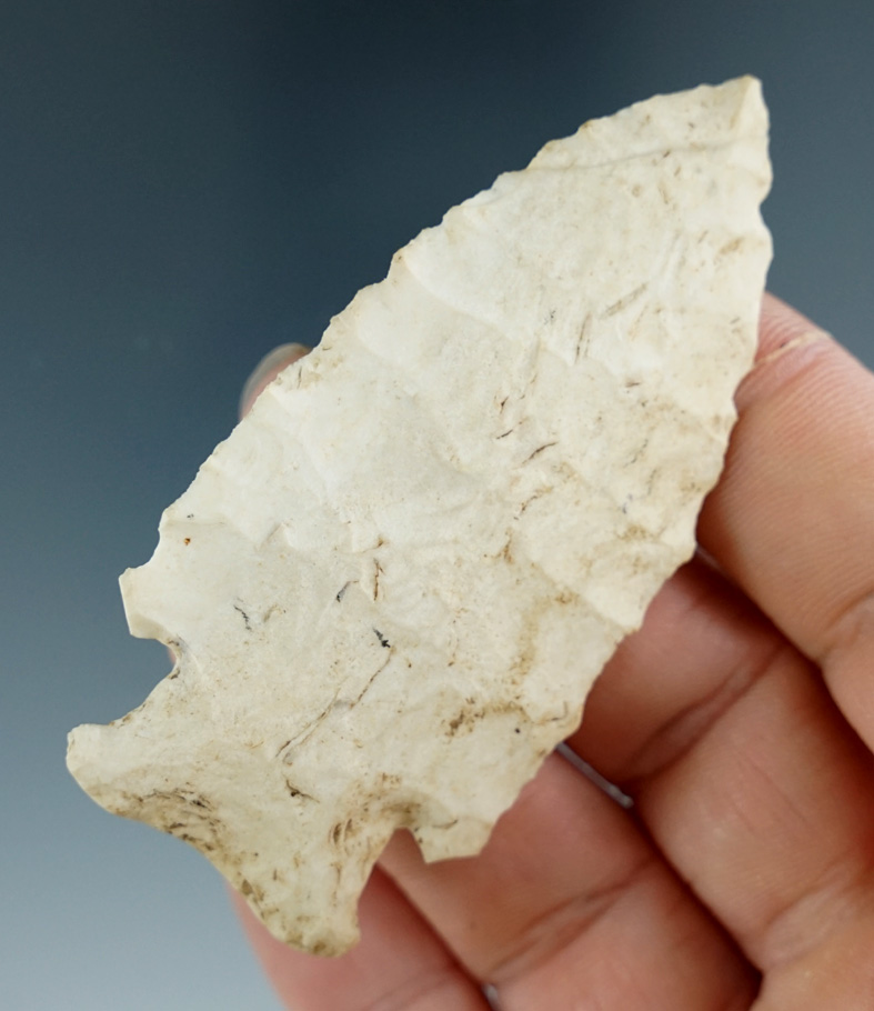 2 13/16" Hardin Barbed that is nicely patinated found in Boone County Missouri.