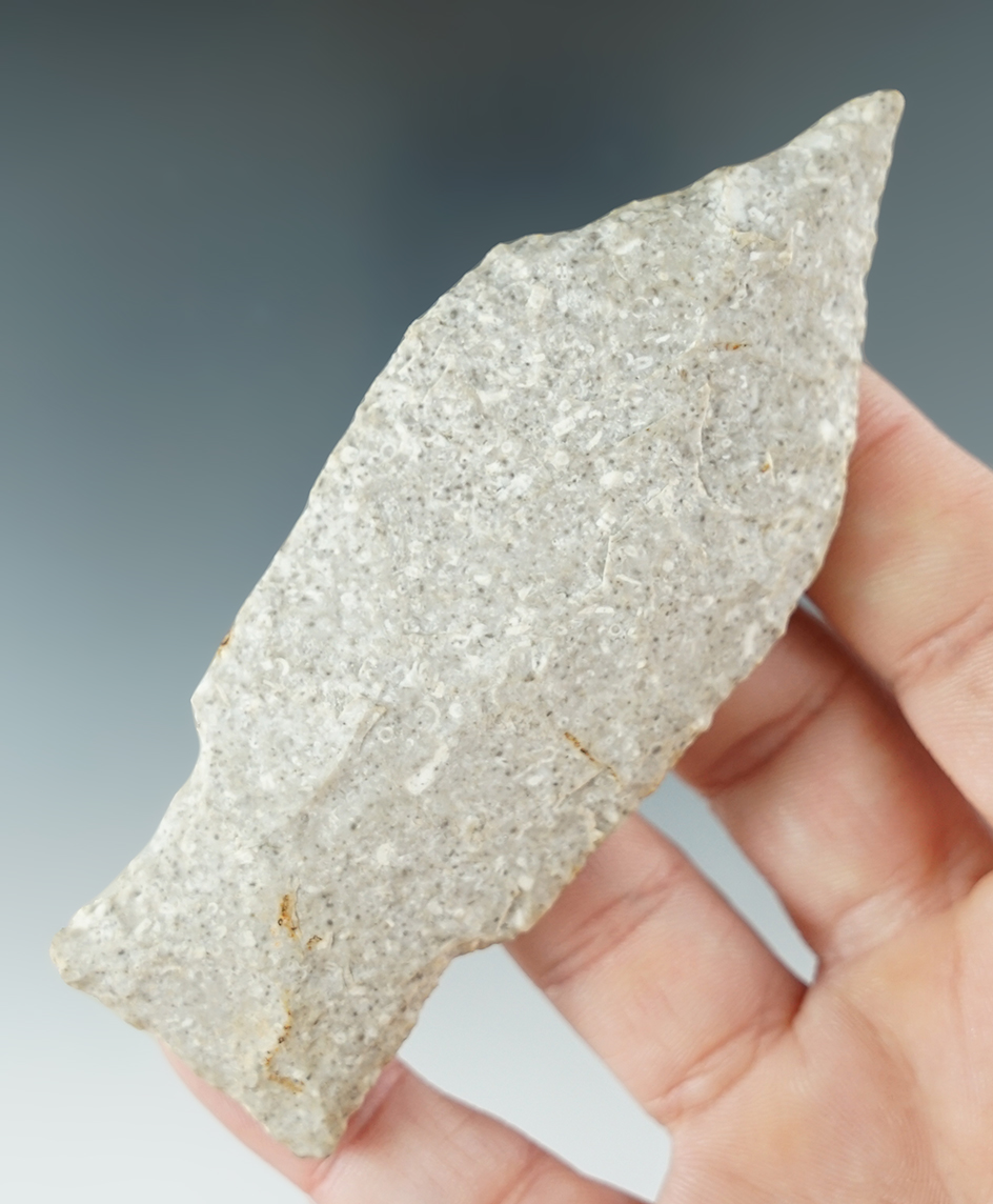 3 7/8" Etley Knife with a needle tip found in Missouri.