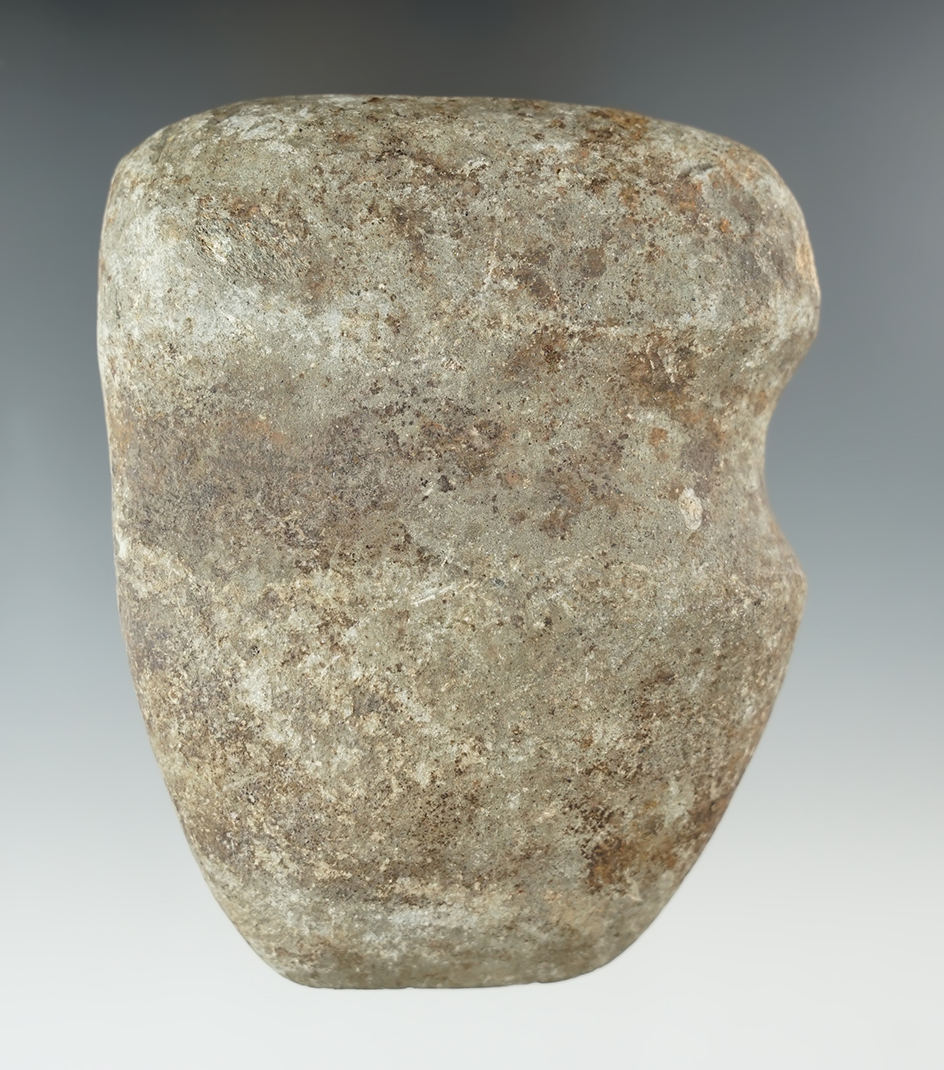 4" Long 3/4 Grooved Archaic Axe found in Preble Co., Ohio.
