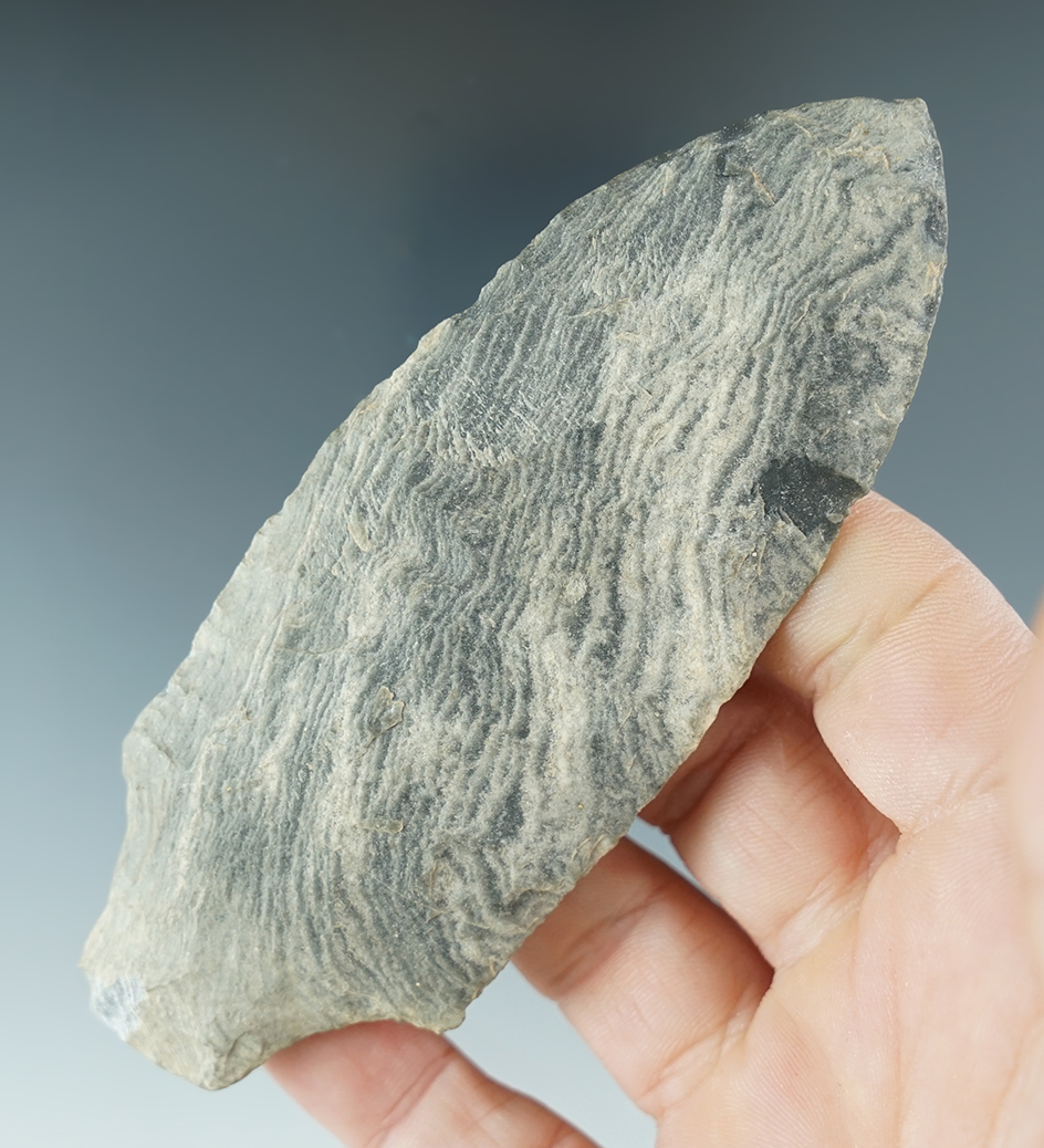 Beautifully crafted 4 1/4" Stemmed Knife found in Randolph Co., North Carolina.