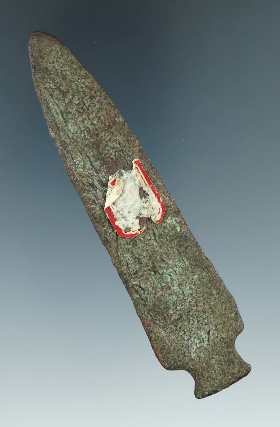 4" Copper Spear Tip found in Michigan.