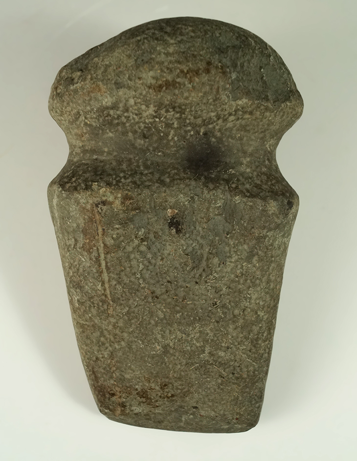 5 1/2" Full Grooved Slate found in Cairo, Michigan. Ex. W. J. England collection.