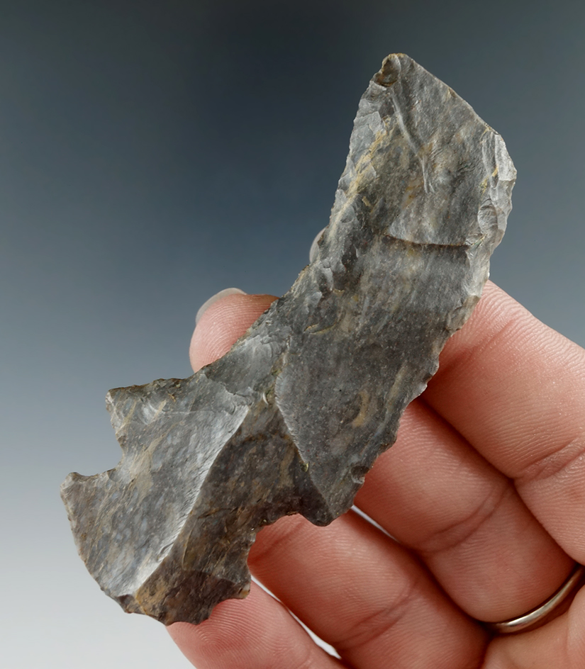 2 7/8" Hafted Shaft Scraper that is very well styled found near Thornhill, Perry Co., Ohio.