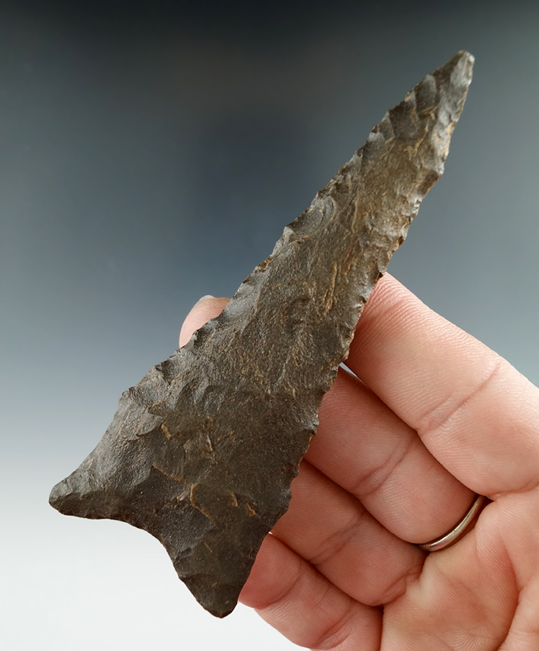 4" Classic styled Dalton found by Max Drumb in Atoka Co., Oklahoma. Comes with a Rogers COA.