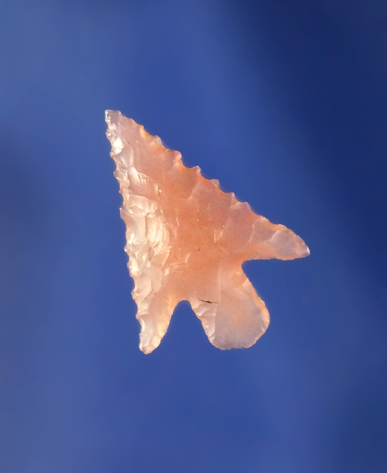 Wallula Gap found by Lynn Woodcock on Sauvie Island. Made of clear, pink Agate, 3/4”.