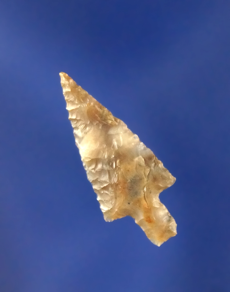 15/16" nicely symmetrical Gem Point made from multicolored semi translucent Agate.