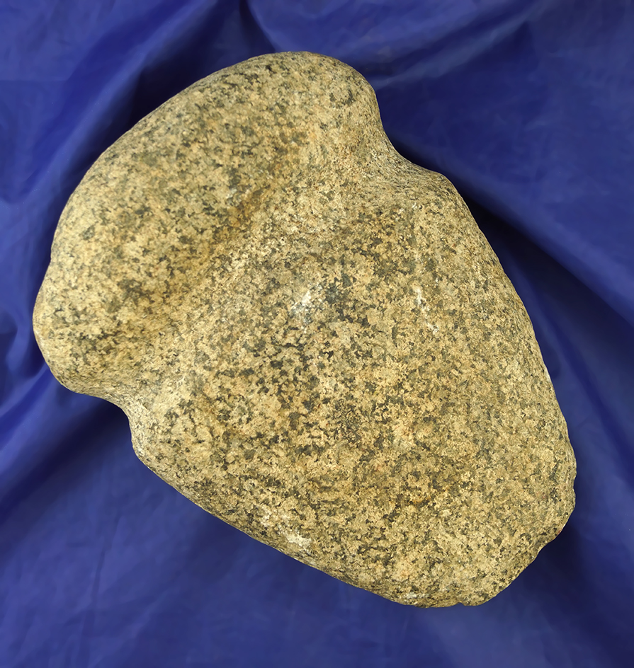 6 3/4" long full grooved granite Axe found in Ohio.