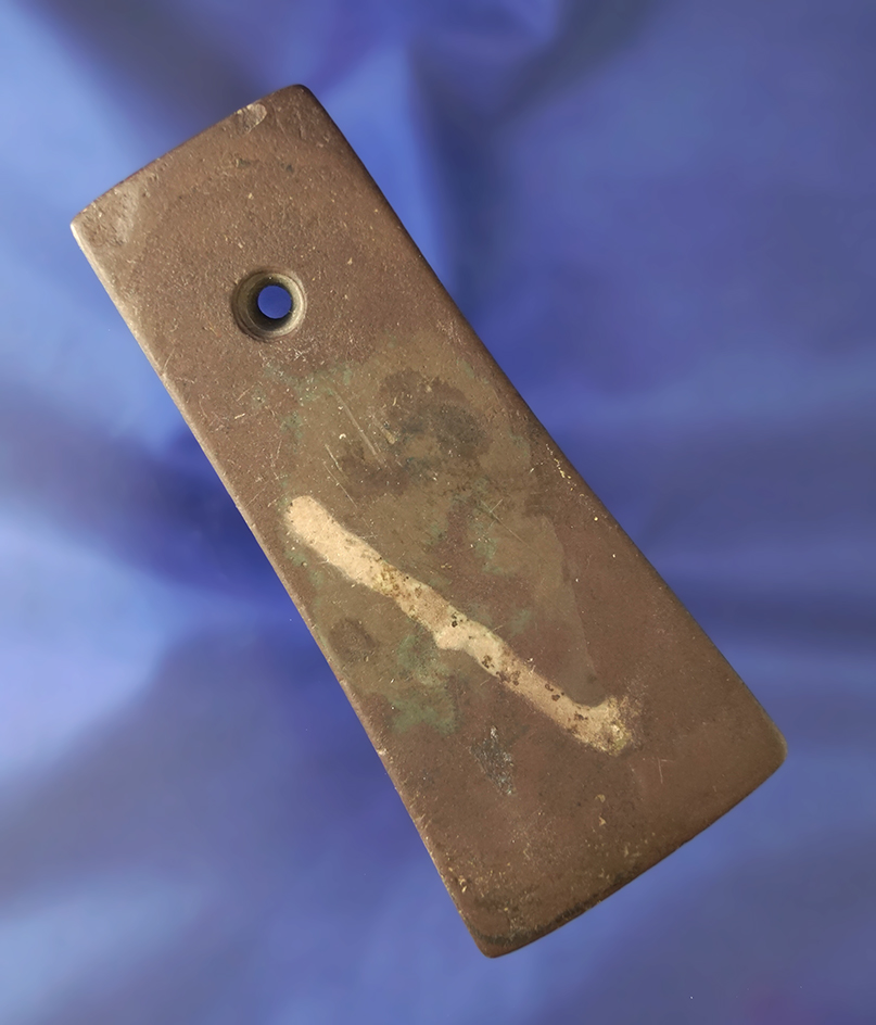 4 5/16" beautiful red slate Bell Pendant in excellent condition found in Portage Co., Ohio.