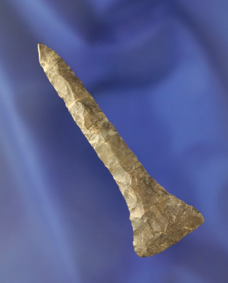 2 15/16" Dover Flint Drill found in 1975 near the Kentucky Lake area.