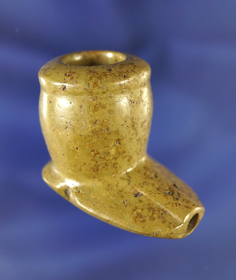 Nice! 1 5/8" long very fine Pipestone Hopewell Pipe found in Ross Co., Ohio.