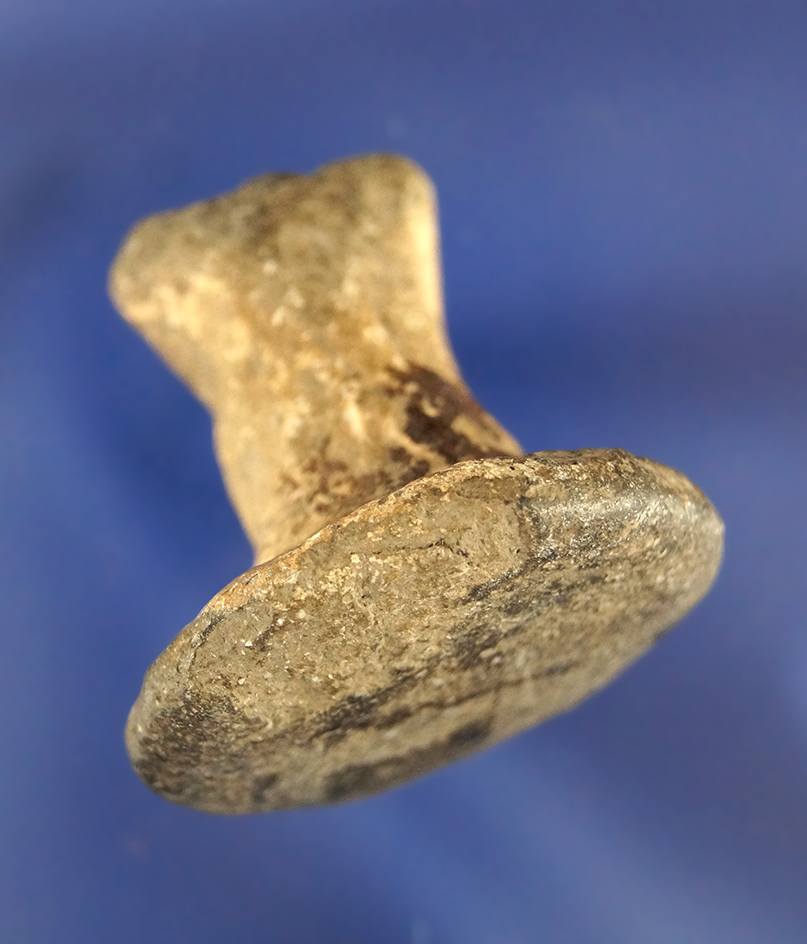 1 3/4" miniature Mississippian Period Pottery trowel found by Billy Bush in Arkansas.