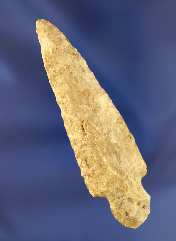 3 7/8" Adena found in Lawrence County Indiana that is well patinated.