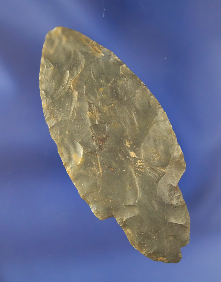 3 1/4" heavily patinated Adena found in Kentucky.