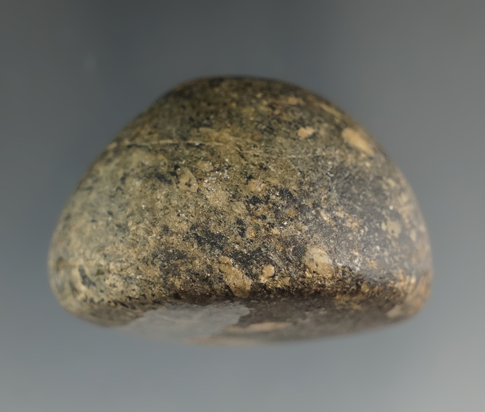 1 5/8" Woodland Cone made from Porphyry. Found near Canton, Stark Co., Ohio. Ex. Ron Helman Collecti