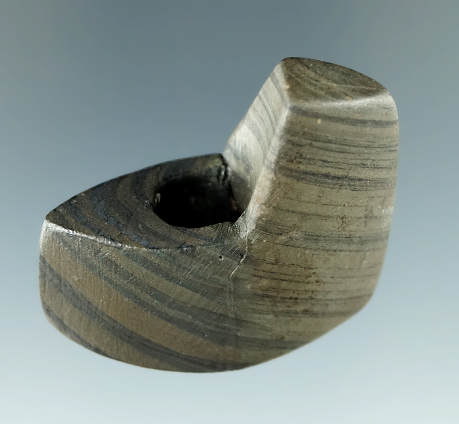 1 1/2" miniature Geniculate that is one half restored found in Ohio.