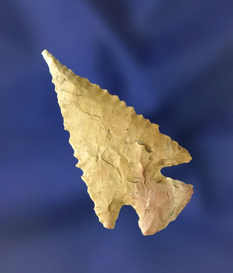 Nice needle tip on this 1 13/16" Cornernotch point found in Churchill Co.,  Nevada. Ex. Jim Curran