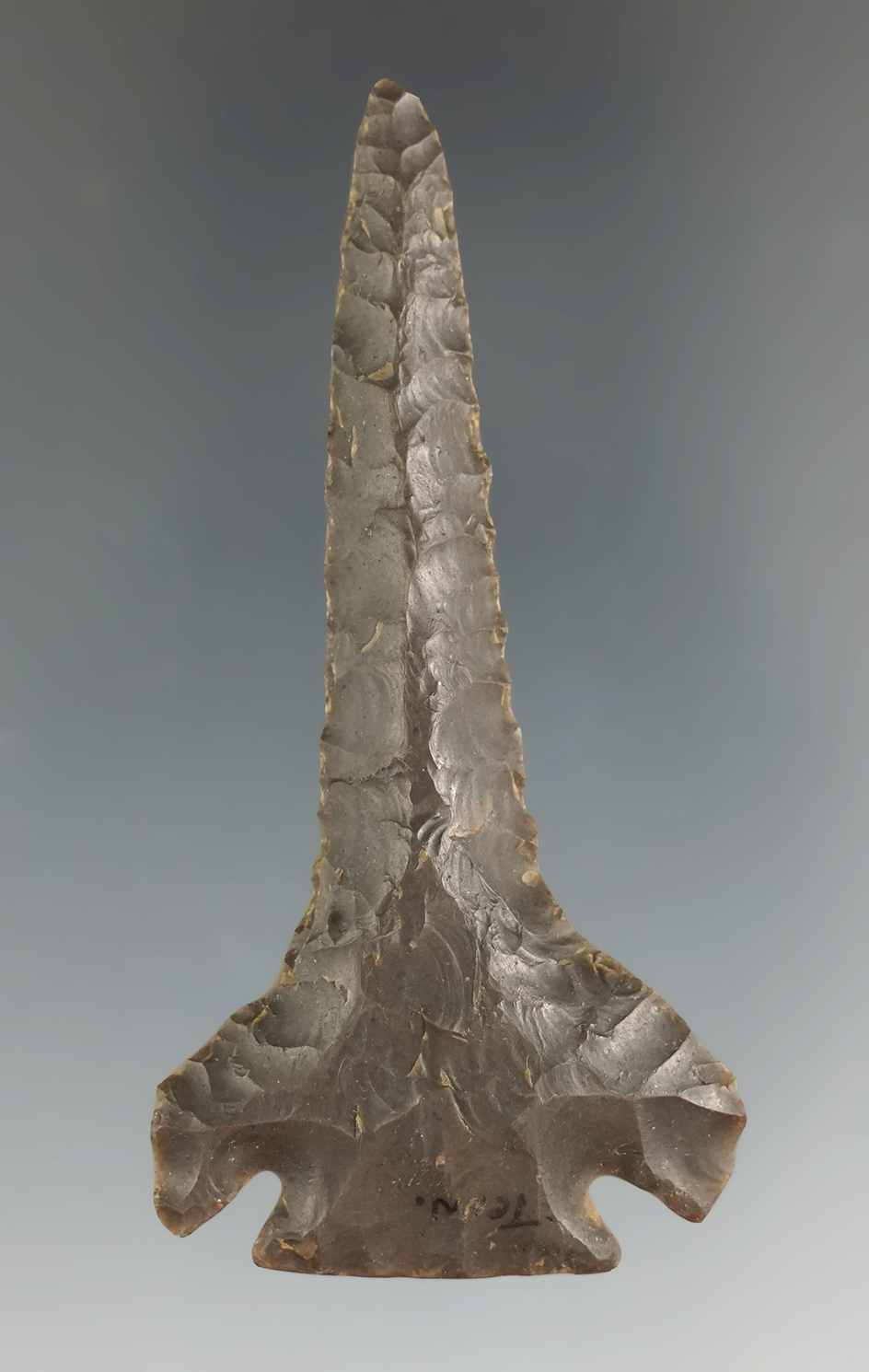 Exceptional! 2 13/16" Cornernotch Drill with excellent flaking in perfect condition - Tennessee.