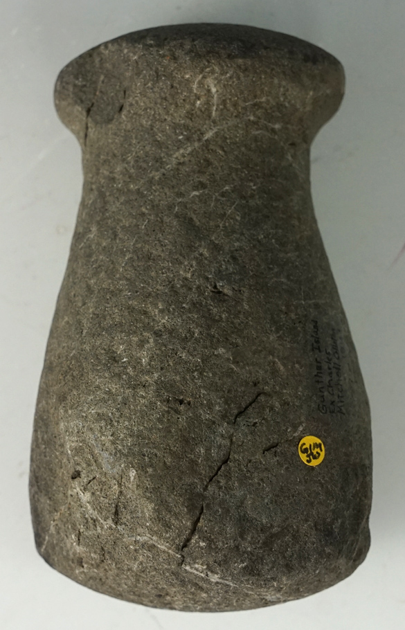 5 1/8" tall knob top small found on Gunther Island, Humboldt Bay, Humbloldt County California