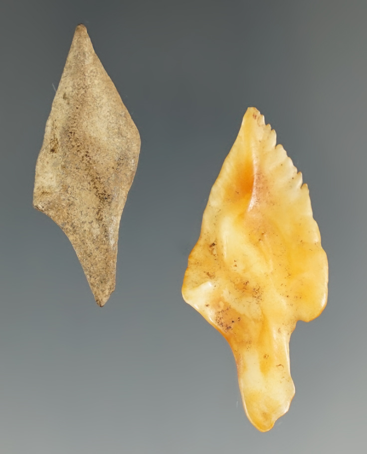 Pair of gar scale points - largest is 1 11/16".