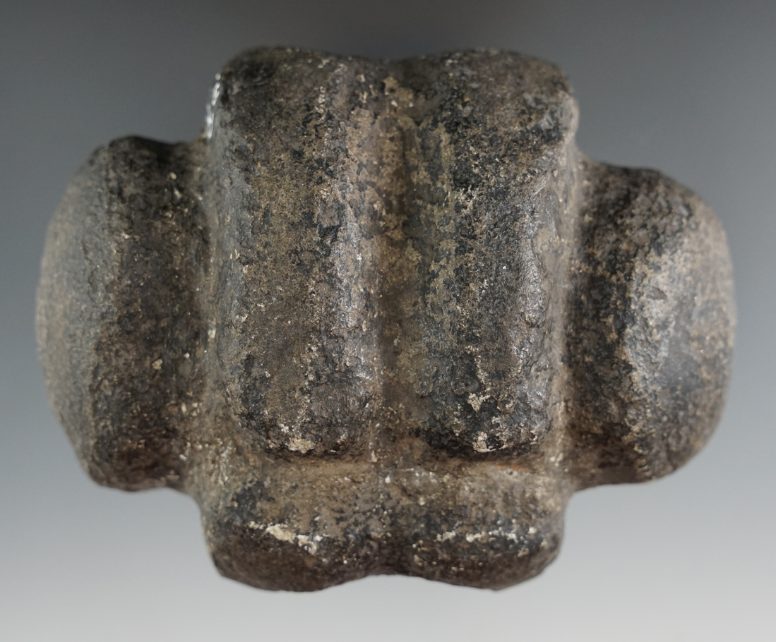 Heavily patinated 4" tall Mallet head found by Phil Thiener in Aleut Bay, British Columbia, Canada.