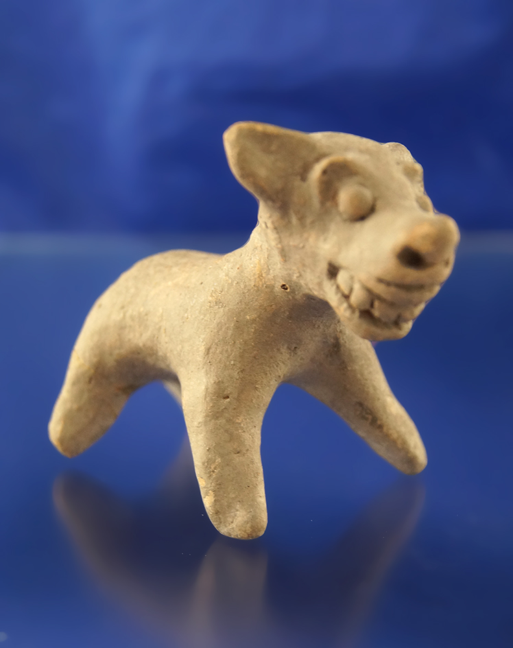 3" pottery dog figure that is well styled found in Mexico