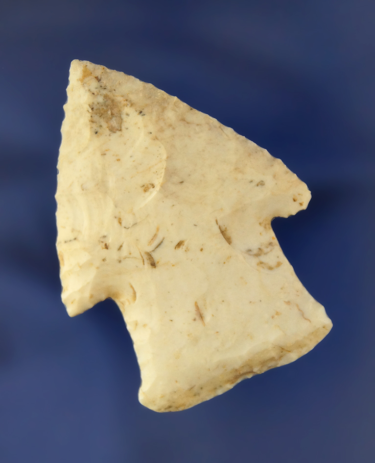 2" Barbed Hardin found in Illinois that was we sharpened many times during its ancient use. Nice art