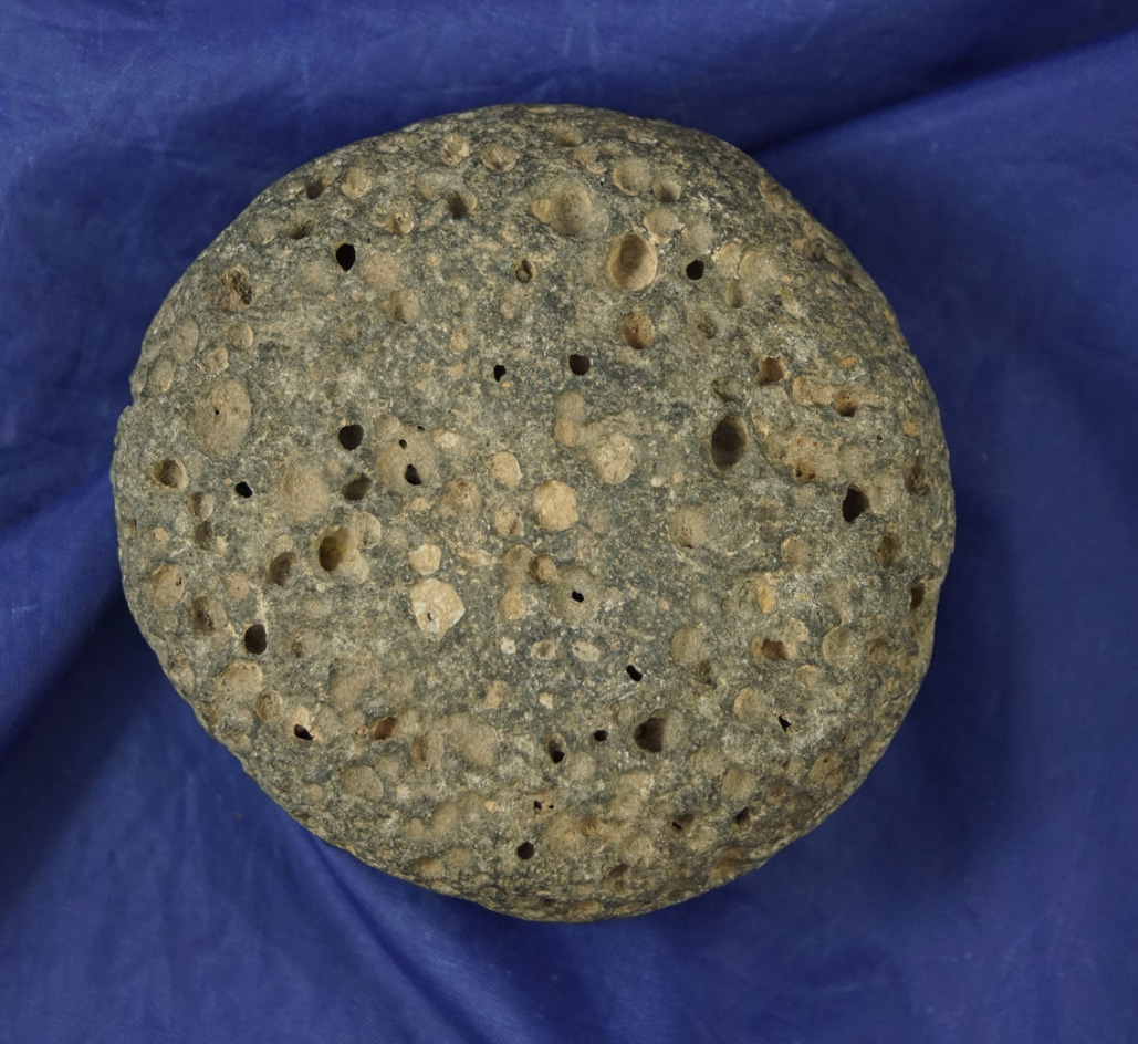 3 1/8" diameter volcanic stone Discoidal found in Oregon.