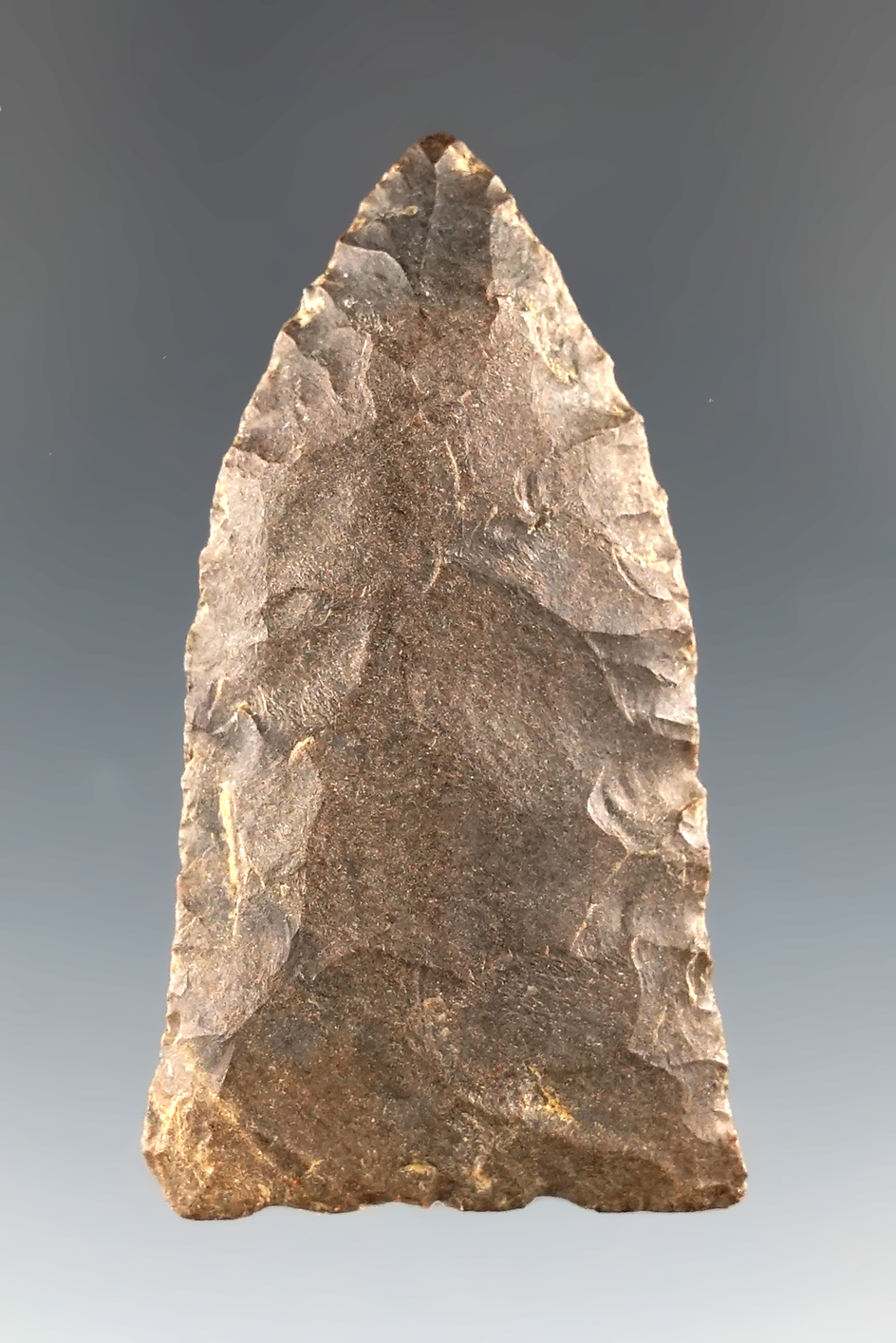 Excellent flaking on this 1 7/8" Copena found in Tishomingo Co., Mississippi.